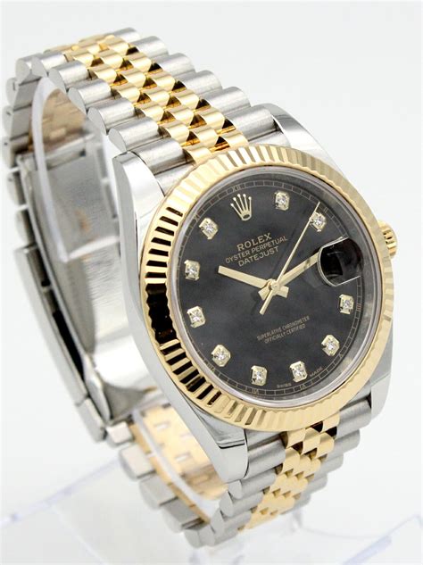 rolex datejust diamond dial two tone|Rolex Datejust 41mm 126333.